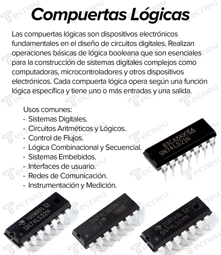 SN74LS11N Compuerta AND 3 entradas 74LS11 - Tecneu