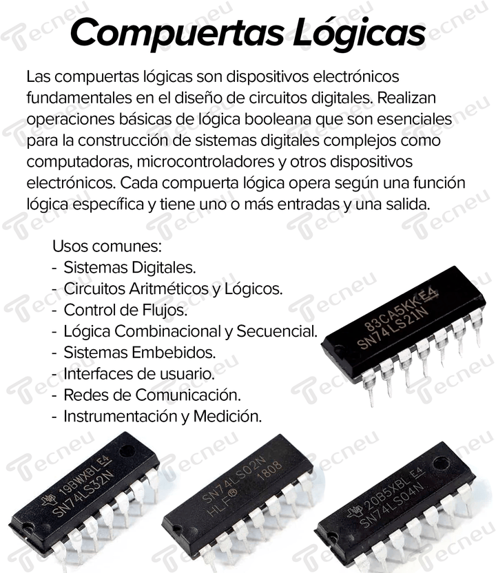 SN74LS86N Compuerta Cuádruple XOR de 2 Entradas 74LS86 - Tecneu