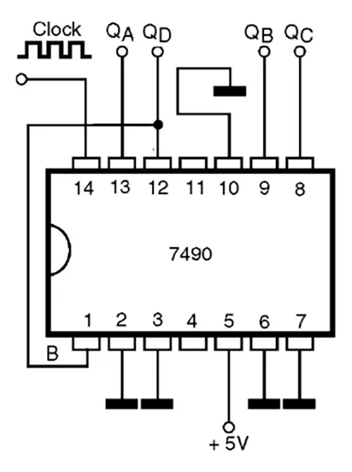 SN74LS90N Contador Decadas BCD Asíncrono 4bits Up/down 74LS90 - Tecneu