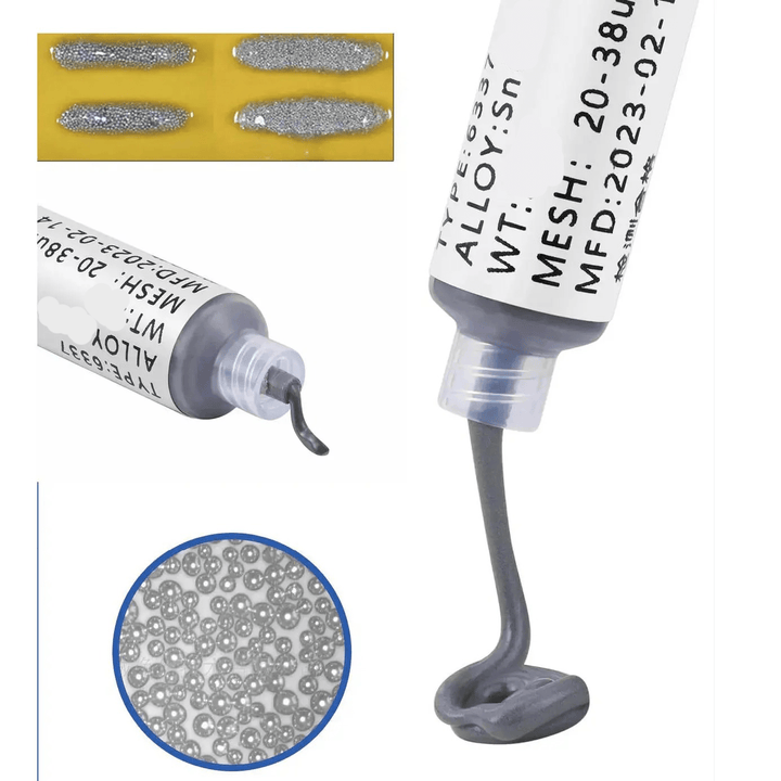 Soldadura en Pasta Sin Plomo Sn42Bi58 138℃ 50g Jeringa SMD - Tecneu