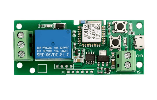 Sonoff 5V Interruptor Inalambrico Inteligente WiFi con Relevador 10A - Tecneu