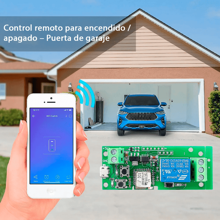 Sonoff 5V Interruptor Inalambrico Inteligente WiFi con Relevador 10A - Tecneu