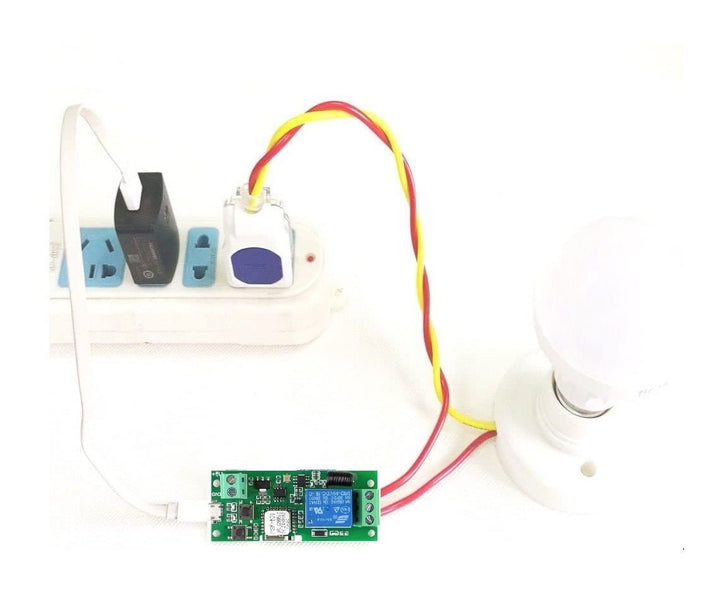 Sonoff Interruptor WIFI Inalámbrico 5V 433MHZ Rele 10A + RF - Tecneu