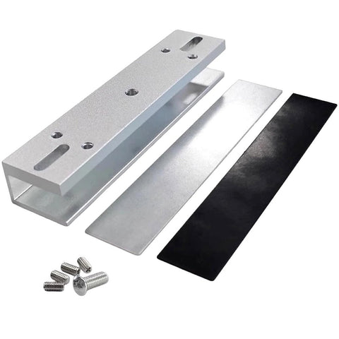 Soporte De Aluminio en U Para Cerradura Magnetica 280Kg Herraje En U