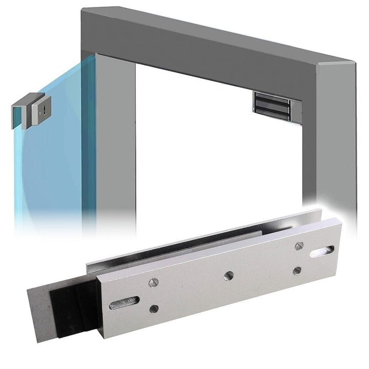 Soporte De Aluminio en U Para Cerradura Magnetica 280Kg Herraje En U - Tecneu
