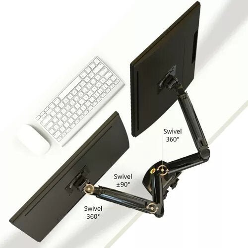 Soporte De Escritorio Para Monitor Doble F160 17" A 27" F160 Flex - Tecneu