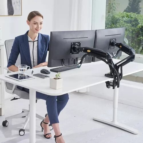 Soporte De Escritorio Para Monitor Doble F160 17" A 27" F160 Flex - Tecneu