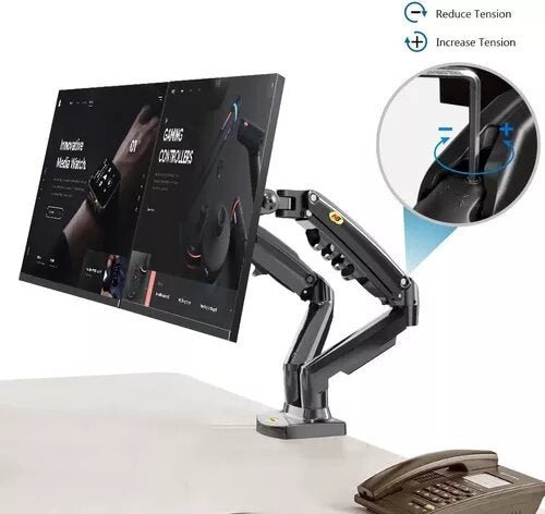 Soporte De Escritorio Para Monitor Doble F160 17" A 27" F160 Flex - Tecneu