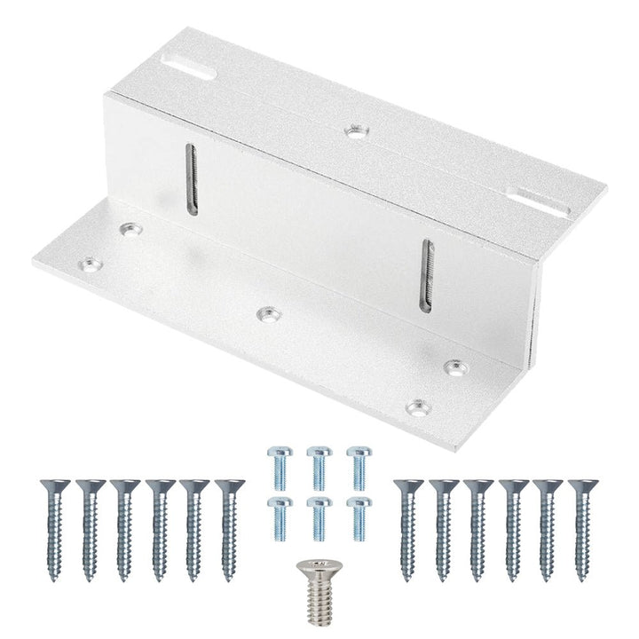 Soporte Herraje En Z Para Cerradura Magnetica De 180KG De Aluminio - Tecneu