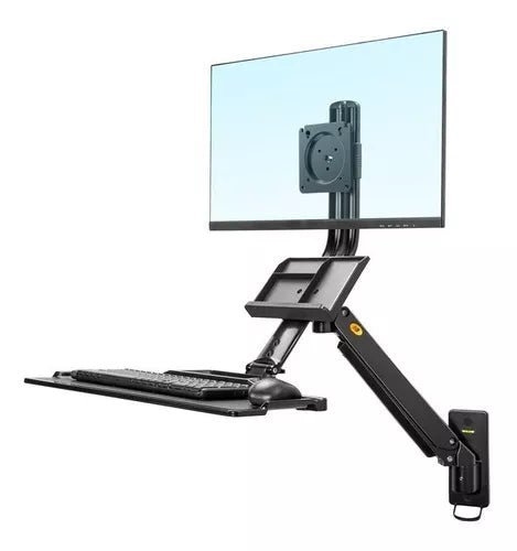 Soporte Monitor Y Teclado De Pared 22 - 35 Pulgadas Retráctil MB32 - Tecneu