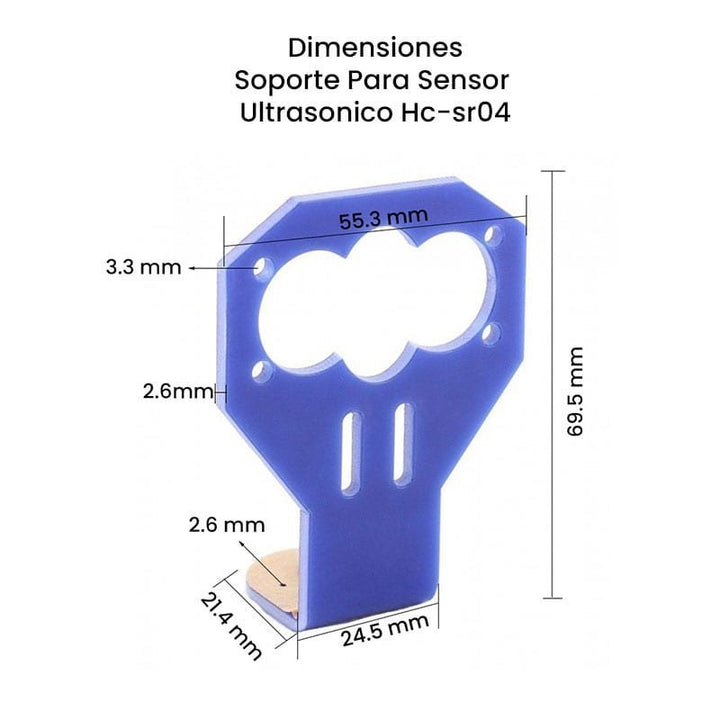 Soporte Para Sensor Ultrasonico Hc - sr04 - Tecneu