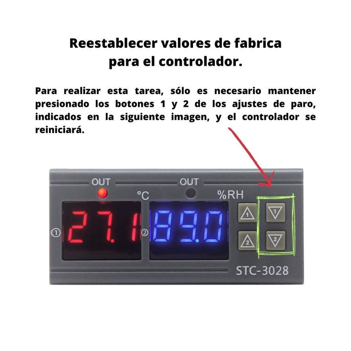 Stc - 3028 Control De Temperatura Y Humedad Incubadoras 110vac - Tecneu