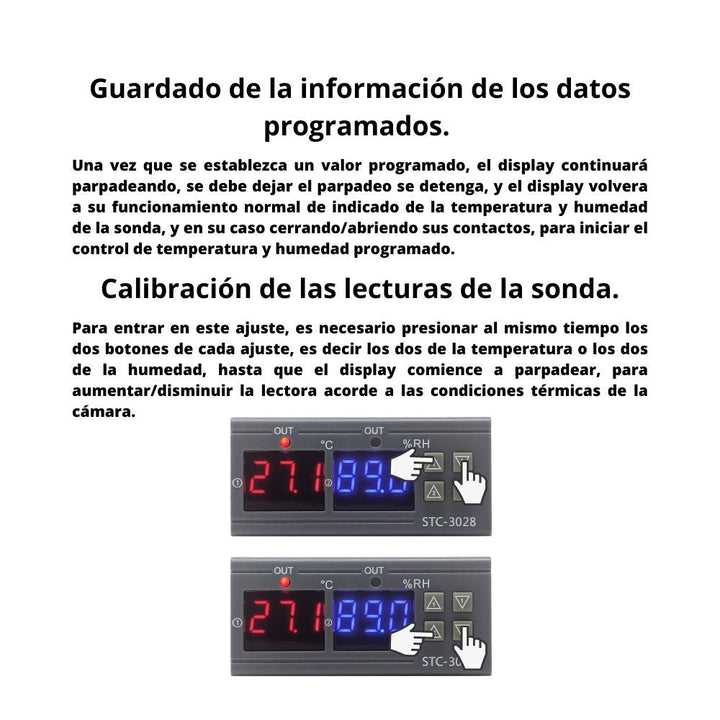 Stc - 3028 Control De Temperatura Y Humedad Incubadoras 110vac - Tecneu