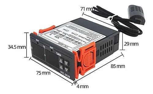 Stc - 3028 Control De Temperatura Y Humedad Incubadoras 110vac - Tecneu