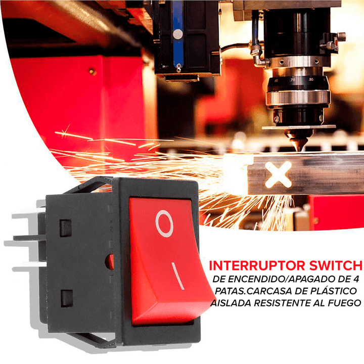 Switch Balancín interruptor 16a/250v 20a/125v 2 Polos 1 Tiro 2 Posición - Tecneu
