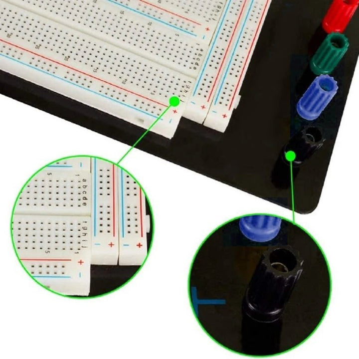 Tablero Protoboard 3220 Puntos Breadboard Zy - 208 - Tecneu