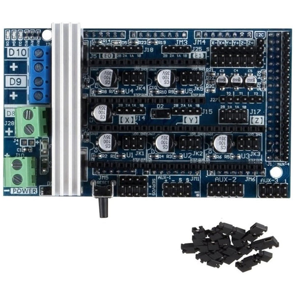 Tarjeta Shield Cnc Ramps 1.6 Impresora 3d 5 ejes + Disipador - Tecneu