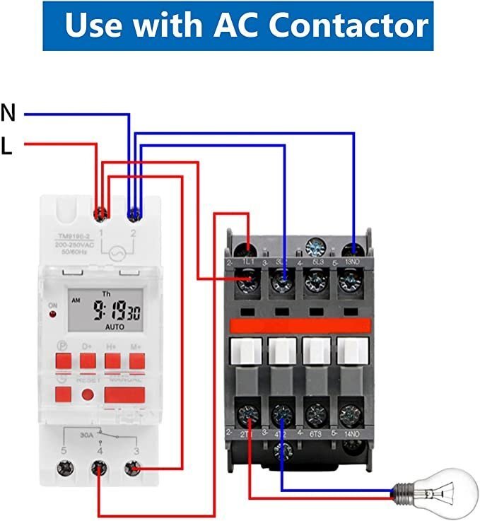 Temporizador 24hrs/7días Timer 30a 85vca - 265vca 16 Memorias - Tecneu