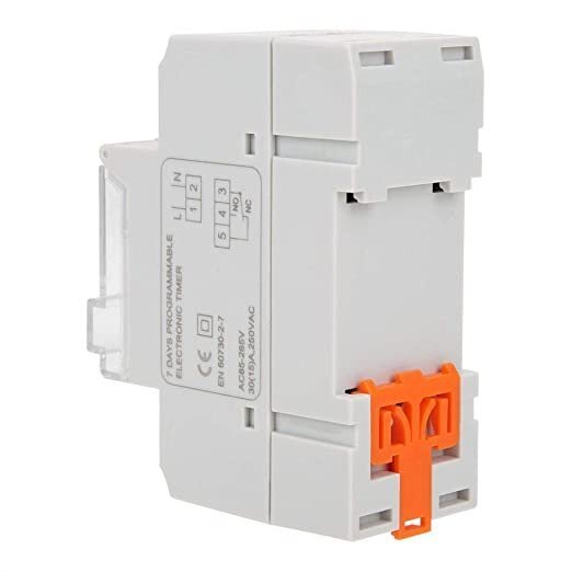 Temporizador 24hrs/7días Timer 30a 85vca - 265vca 16 Memorias - Tecneu