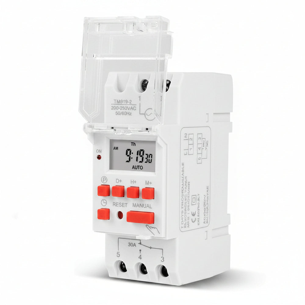 Temporizador 24hrs/7días Timer 30a 85vca-265vca 16 Memorias