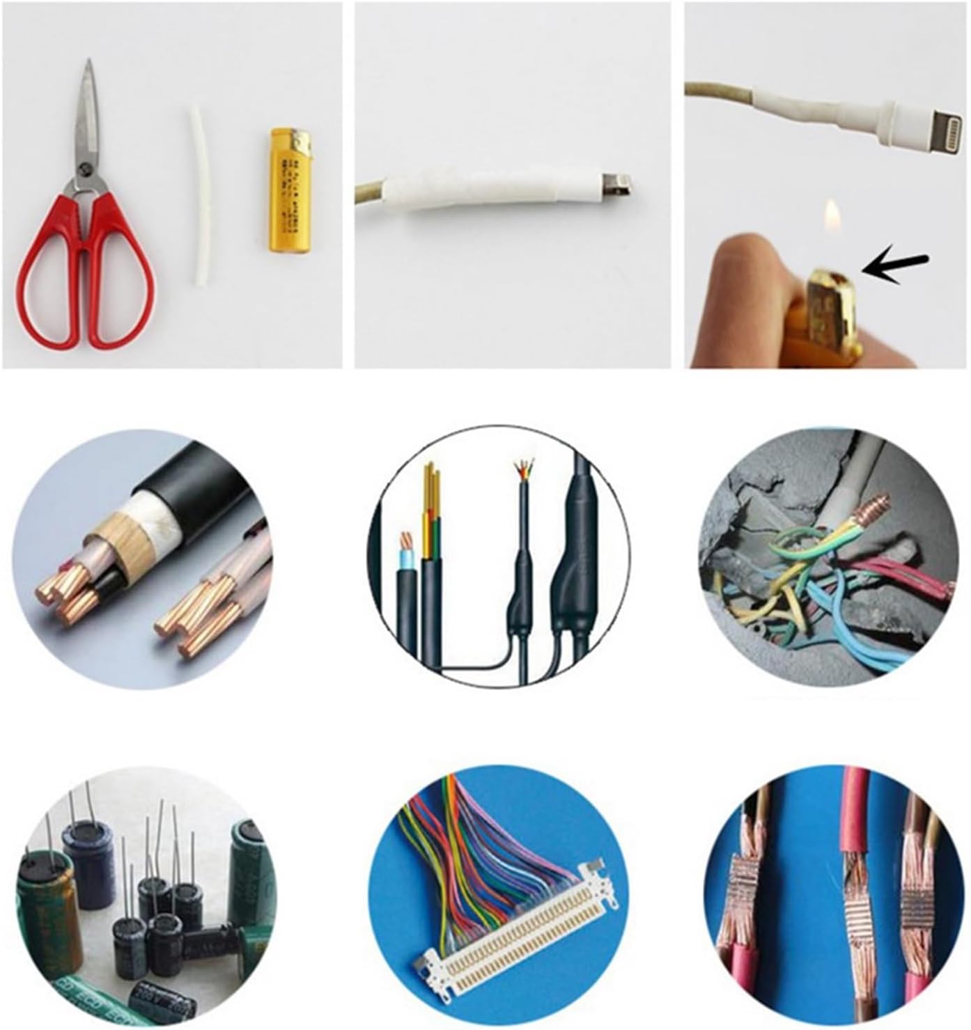 Termofit 328 Piezas Kit 8 Tamaños Termocontractil Thermofit - Tecneu