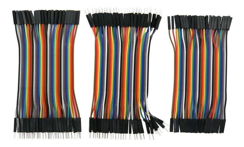 Tira De 40 Cables Jumpers Dupont 10cm
