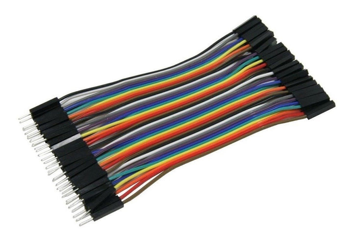 Tira De 40 Cables Jumpers Dupont 10cm (•Macho/Macho •Hembra/Hembra •Hembra/Macho) - Tecneu