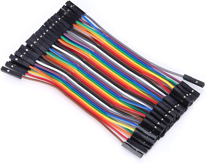 Tira De 40 Cables Jumpers Dupont 10cm (•Macho/Macho •Hembra/Hembra •Hembra/Macho) - Tecneu
