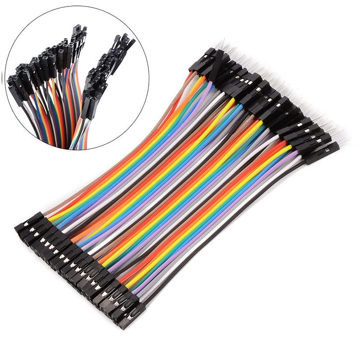 Tira De 40 Cables Jumpers Dupont 10cm (•Macho/Macho •Hembra/Hembra •Hembra/Macho) - Tecneu