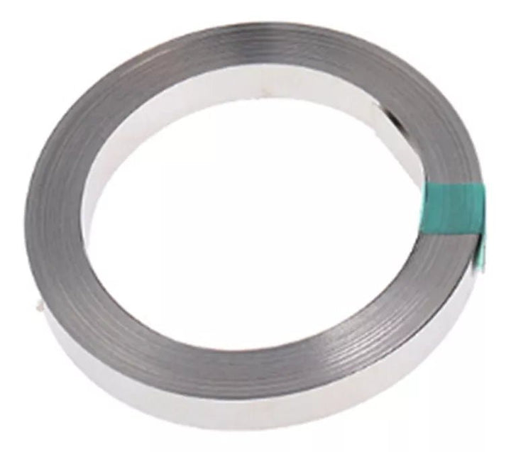 Tira De Níquel Puro 10 Metros 8x0.15mm P/unir Baterías 18650 - Tecneu