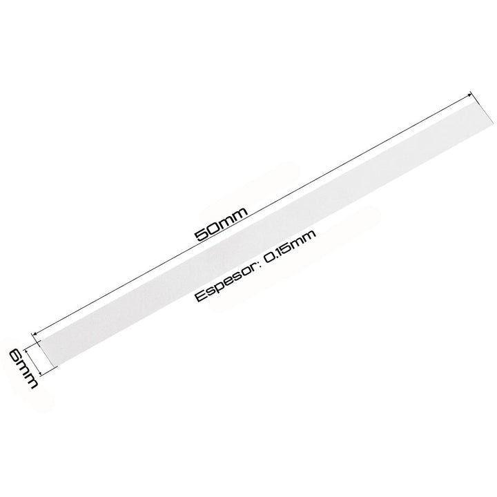 Tiras De Níquel Puro 6x50mm Soldadura Para Bateria 18650 - Tecneu