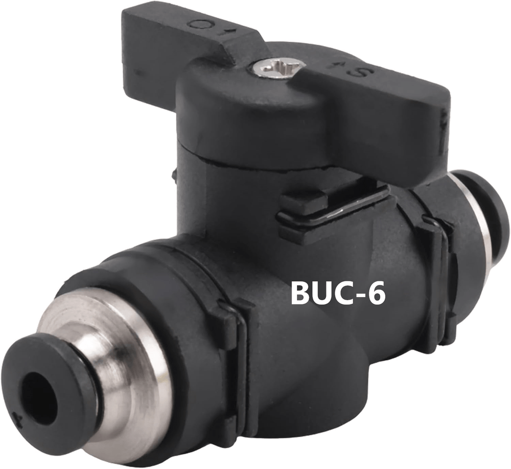 Válvula Neumática Aire Manual BUC-6 de conexión rápida