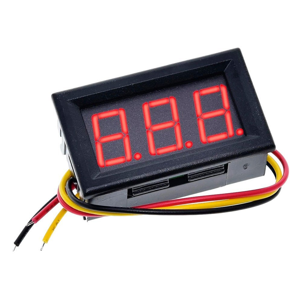 Voltimetro Digital 0~99.9vdc Rojo
