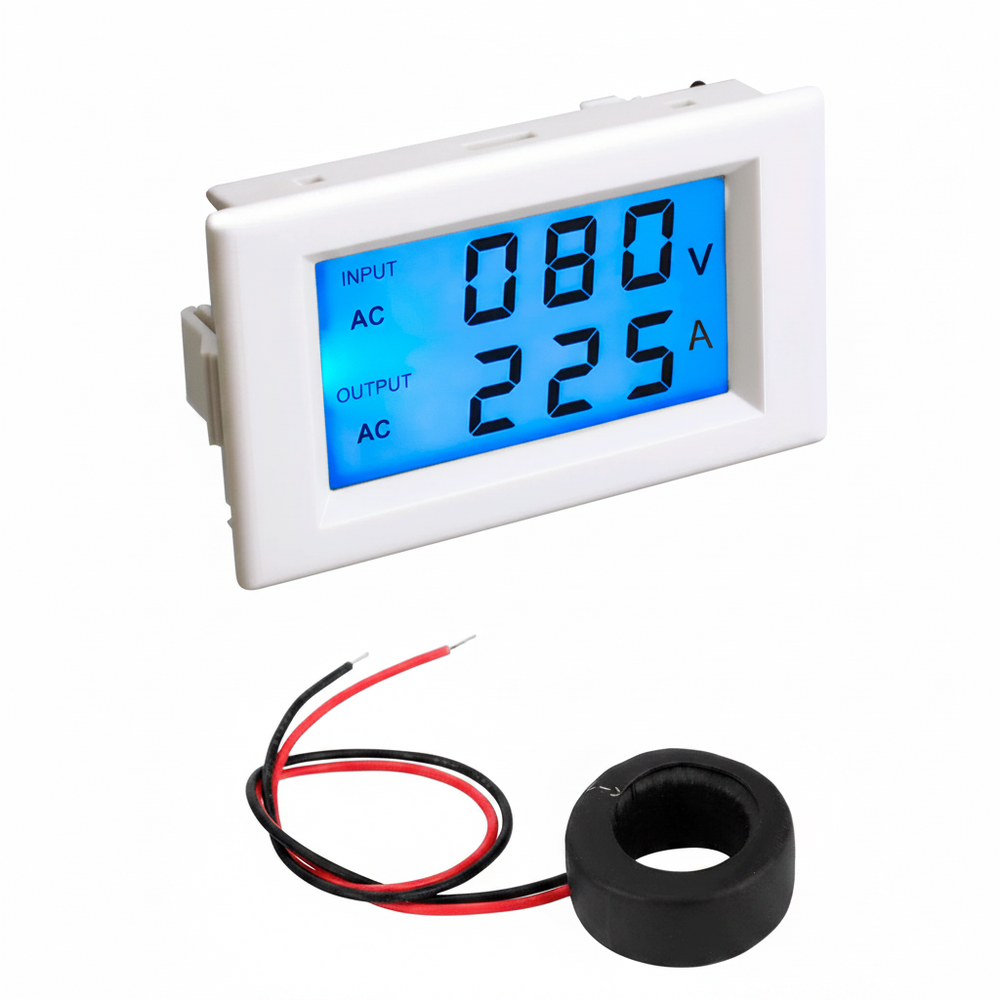 Voltimetro Y Amperimetro Digital 80 ~ 300v 100a AC