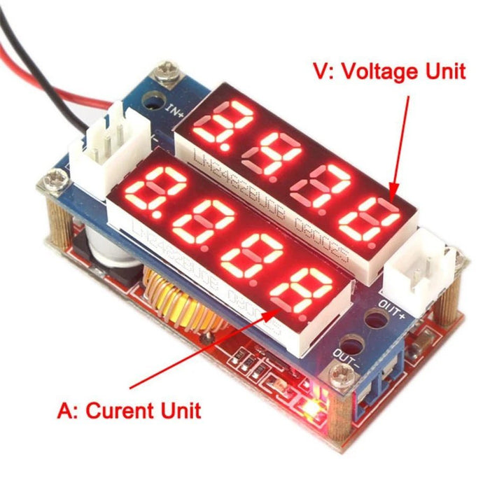 Xl4015 Regulador Step Down 50w 5a Voltimetro Amperimetro - Tecneu