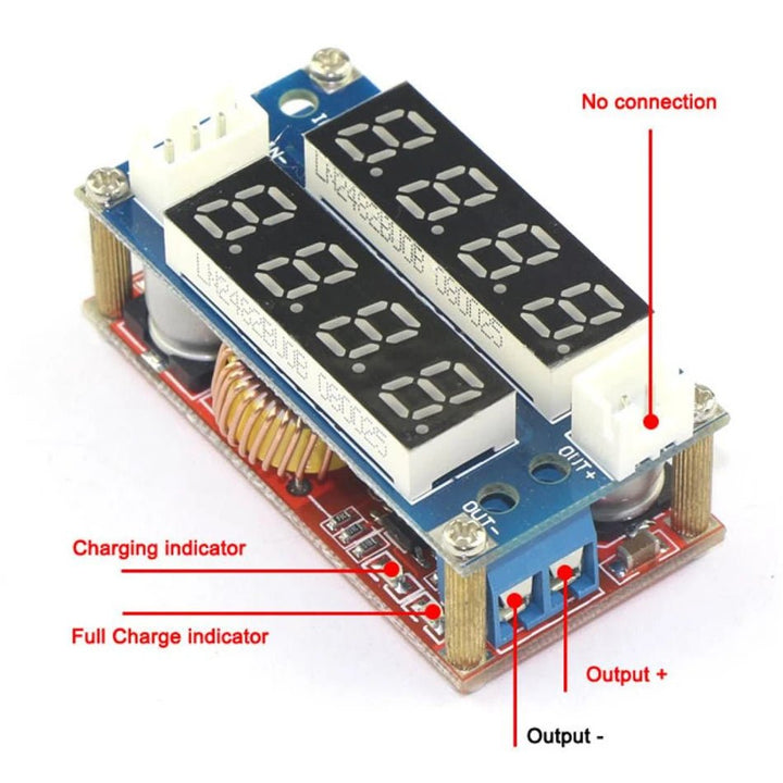 Xl4015 Regulador Step Down 50w 5a Voltimetro Amperimetro - Tecneu