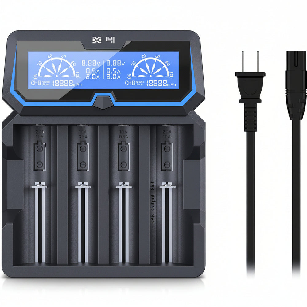 XTAR X4 Cargador Inteligente Para Baterías Li-ion y Ni-MH