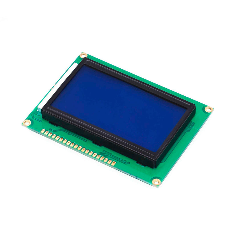 Display Lcd Pantalla 128x64 Gráfico Fondo Azul