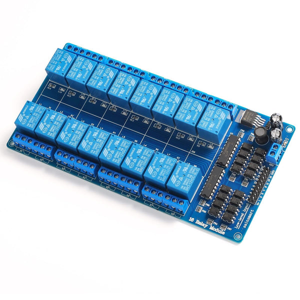 Modulo Relevadores 16 Canales 12v Relay Con Optoacoplador