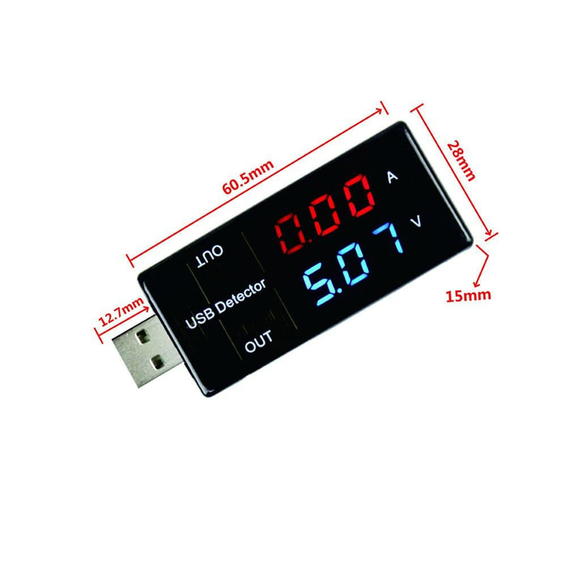 Usb Tester Medidor Probador Voltimetro Amperimetro Detector