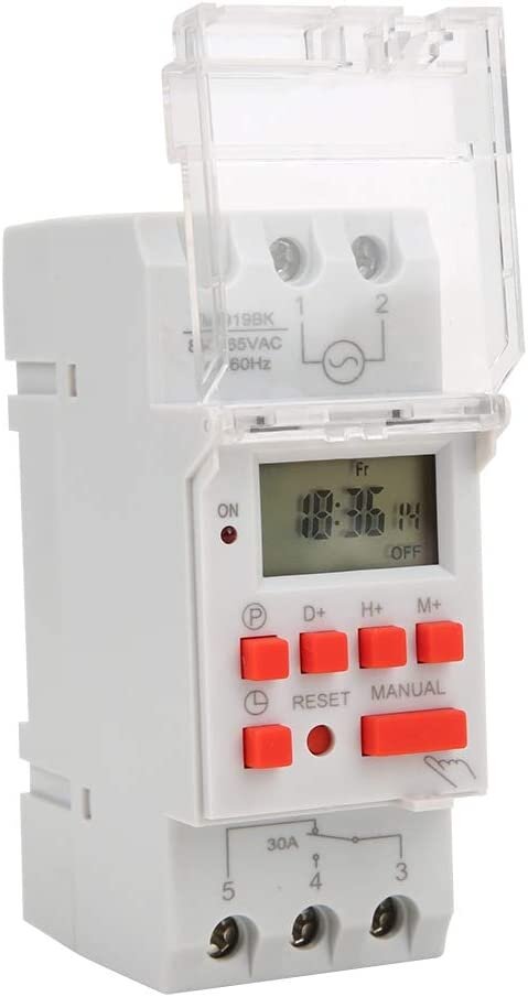 Temporizador 24hrs/7días Timer 30a 85vca-265vca 16 Memorias