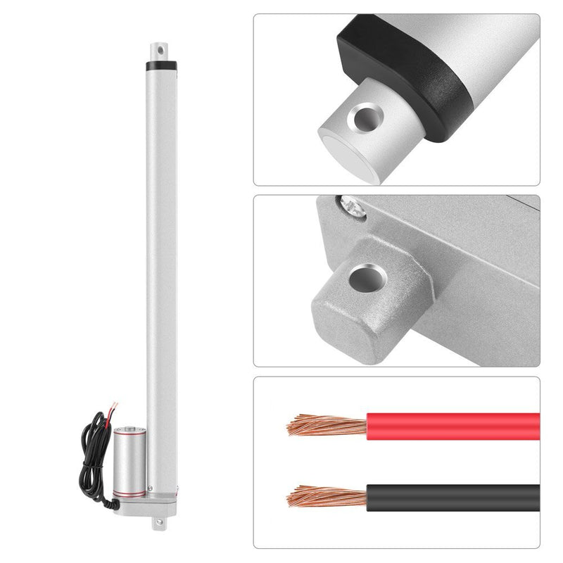 Actuador Lineal Motor 150kg Torque 500mm 12v 3a 36w Aluminio