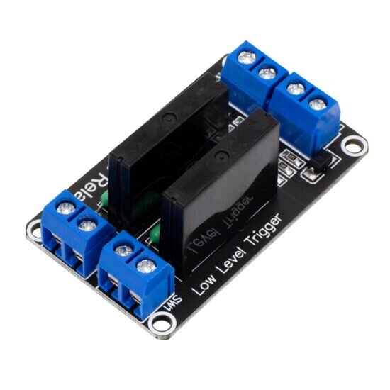 Modulo Relevador Relay Estado Solido Ss 2 Canales 2a