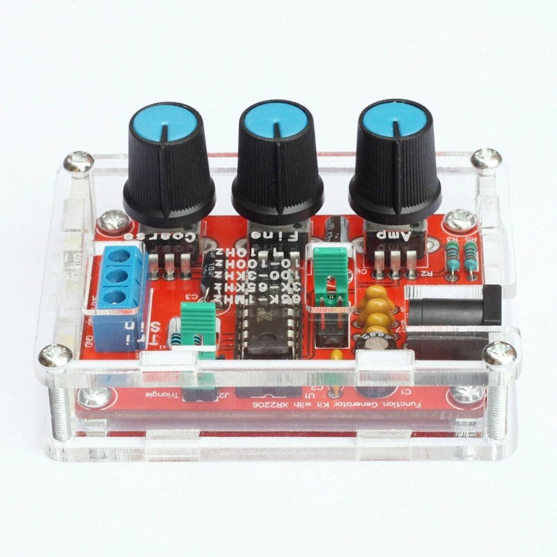 Generador De Funciones Xr2206 Alta Precisión Caja Acrílico