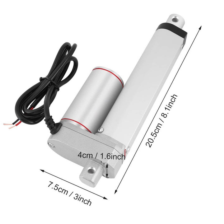 Actuador Lineal Motor 150kg Torque 100mm 12v 150 Kg - Tecneu
