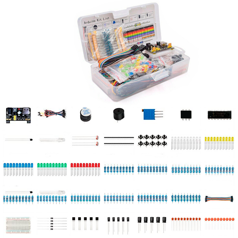 Kit De Componentes Eléctricos Módulo De Potencia Por Arduino