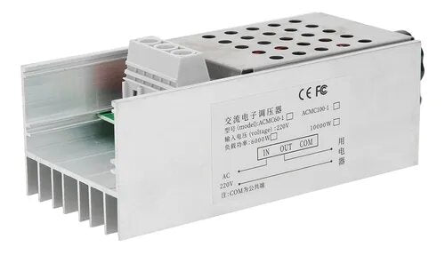 Dimmer Regulador De Potencia 10000w 110v/220v Ac Scr Dimer - Tecneu
