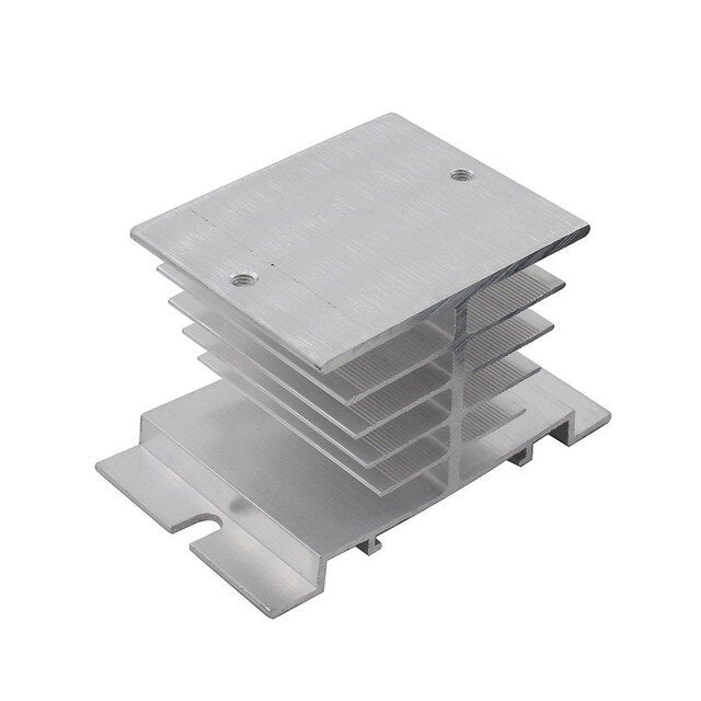 Disipador Enfriador De Relé Estado Sólido Ssr10 - 25a Aluminio - Tecneu