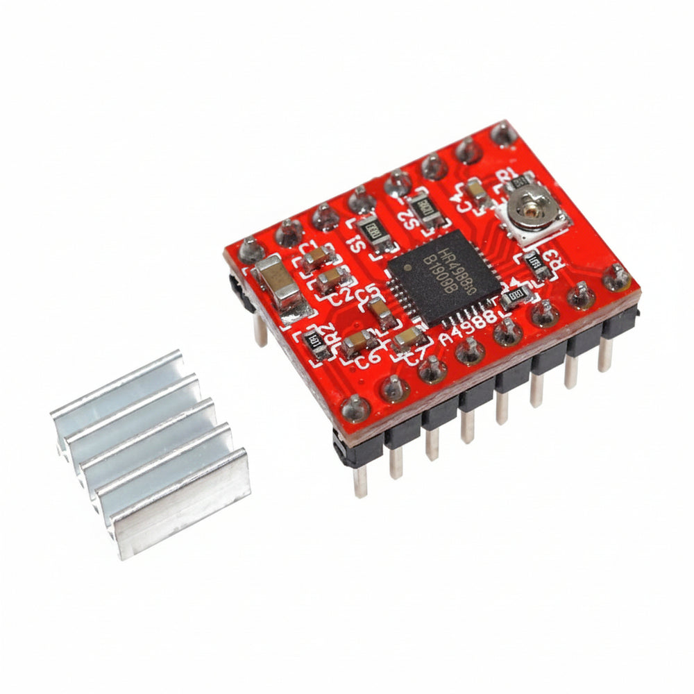 Driver Motor A Pasos A4988 Disipador Con Adhesivo 3m
