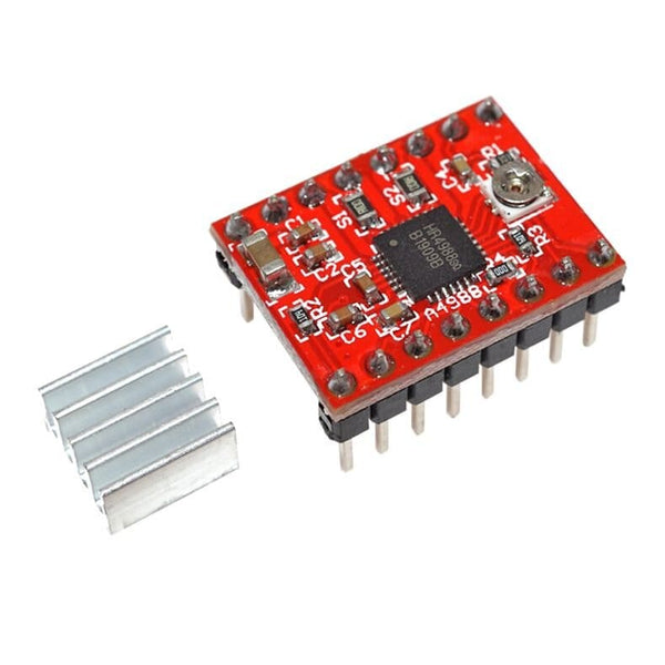 Driver Motor A Pasos A4988 Disipador Con Adhesivo 3m - Tecneu